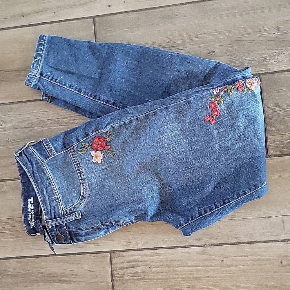 Mossimo Floral Denim Jeggings